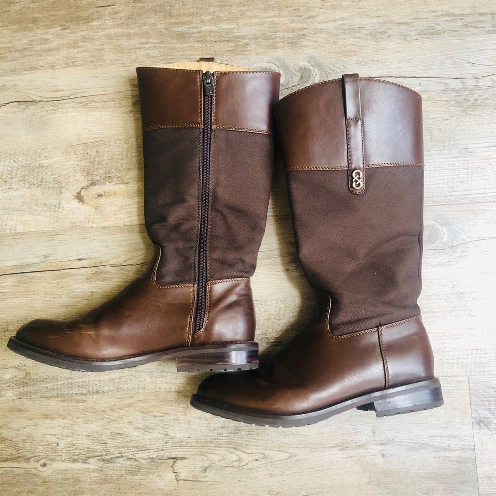 Cole Haan Brennan Zip Riding Boots Girls Sz 2.5